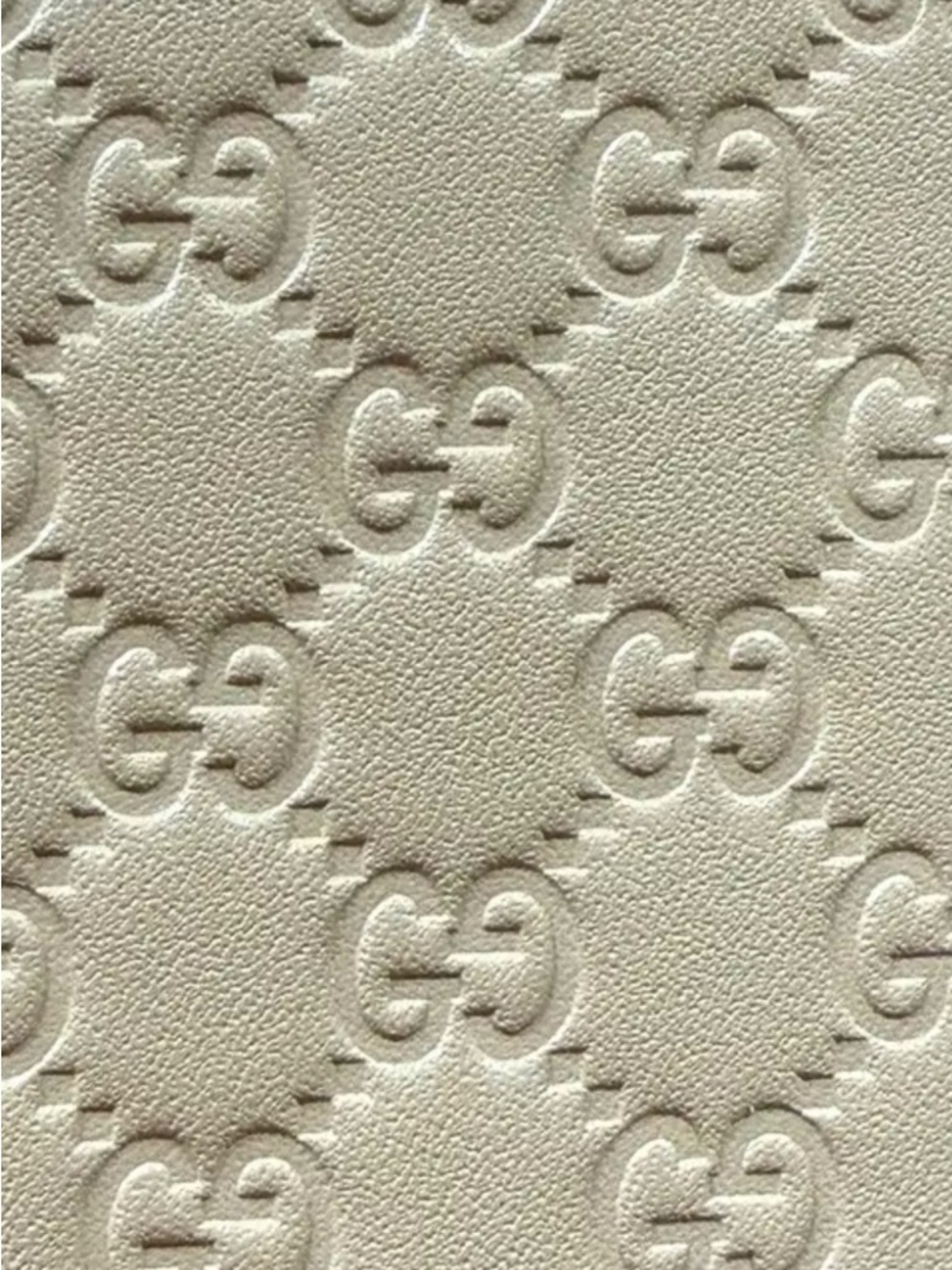 Gucci Beige GG micro Guccissima Embossed Zip-Around Wallet with box - Picture 9 of 12
